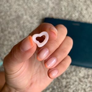 Tiffany & Co Elsa Peretti rose quartz mini open heart